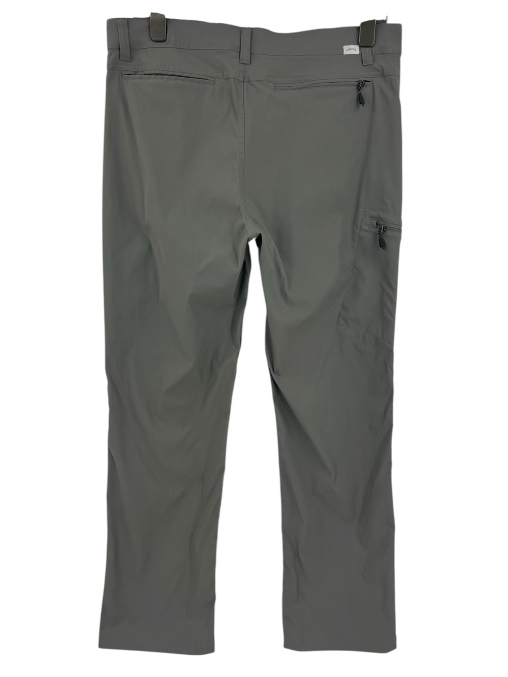 Orvis Tech Pants Mens Gray Cargo Water Repellent Stretch Hiking Outdoor
